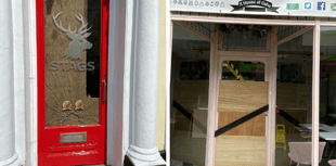 Vandal strikes at local businesses