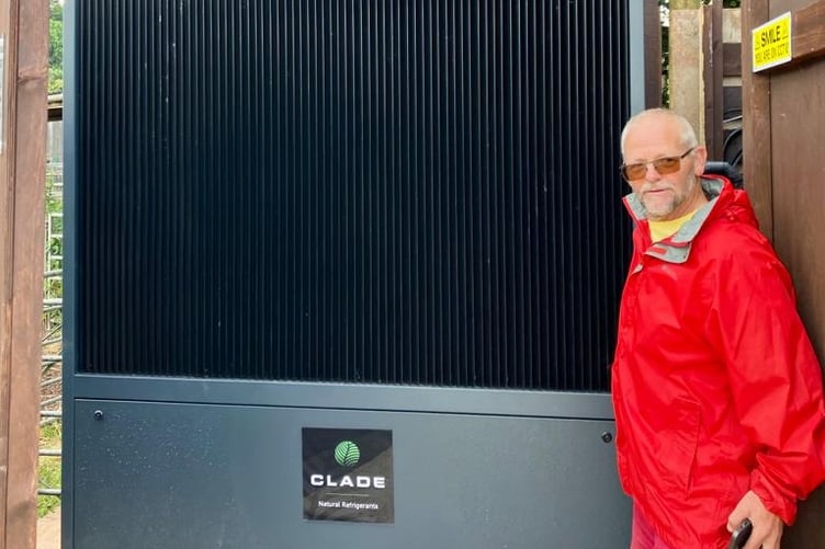 Wivey Pool's air source heat pump is now up and running