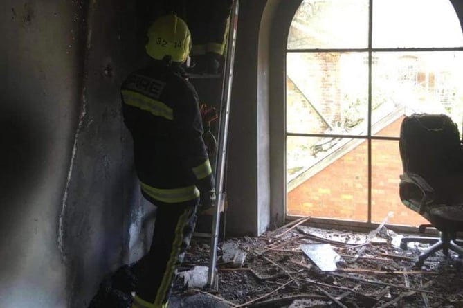 Wellington fire fighters responded to an arson attack at Tonedale Mill