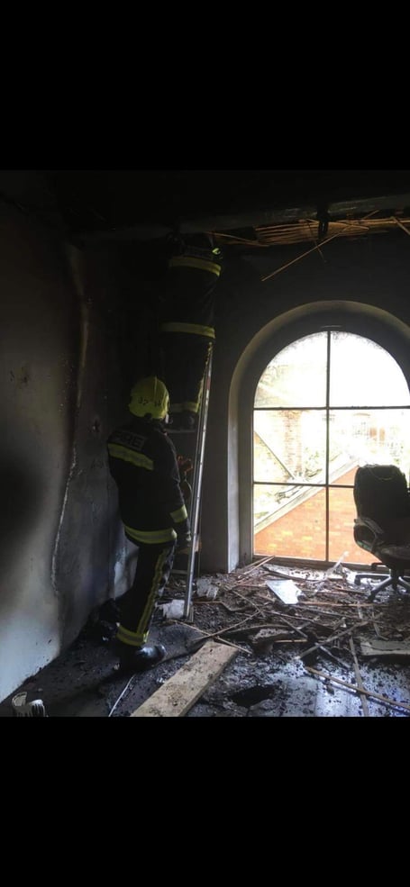 Wellington fire fighters responded to an arson attack at Tonedale Mill