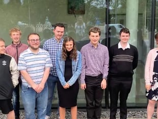 Young people with special needs celebrate graduating police scheme