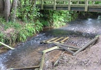 'Mindless idiots' destroy Westford footbridge
