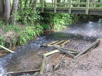 'Mindless idiots' destroy Westford footbridge