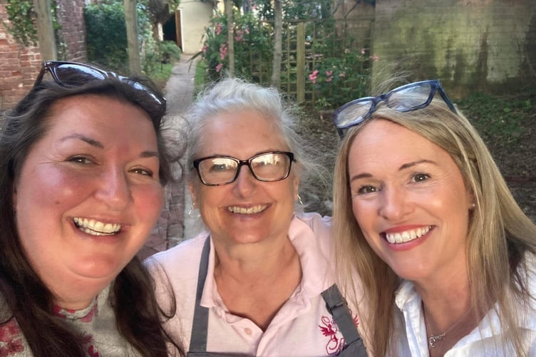 House of Cake owner Lesley Retallack (centre) with Wellington Women in Business co-founders Marion Vincent of Growing Minds (left) and Zoe Old, of Pamper You by Zoe