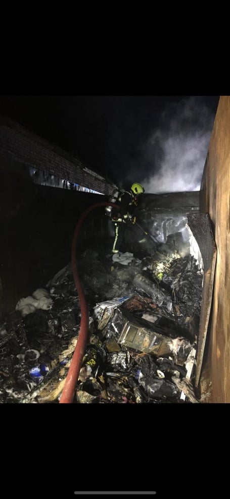 Crews were again called to the Tonedale site to tackle another deliberate fire