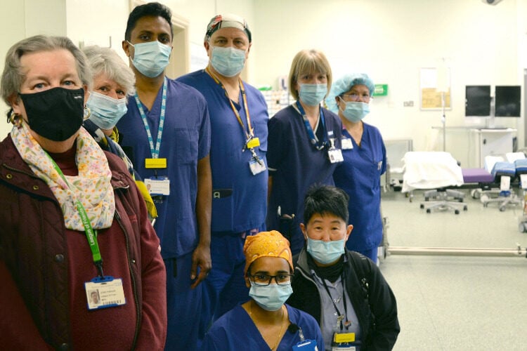 The League of friends have gifted the hospital a specialist operating table