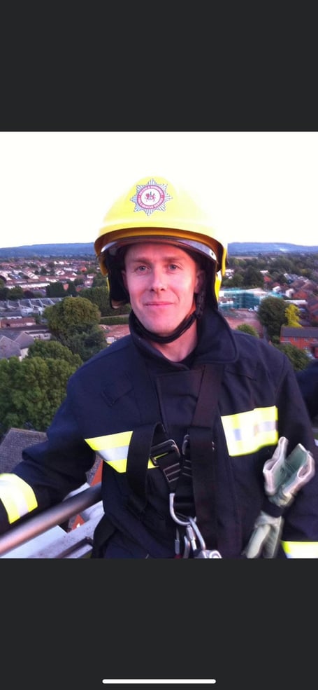 Wellington fire fighter Andy Green has been congratulated on 20 years of service