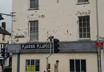 Weeds removed from town centre building