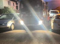 Fire crews obstructed by double parked cars