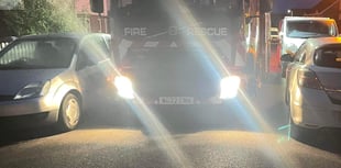Fire crews obstructed by double parked cars