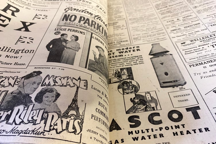 This week in history from the Wellington Weekly files