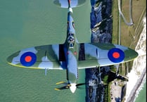 Town sees fly-over by Spitfire duo