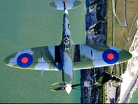 Town sees fly-over by Spitfire duo