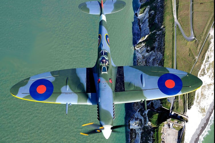 One of a fleet of Spitfires operated by spitfires.com which can be seen at Dunkeswell Aerodrome's 80th anniversary.