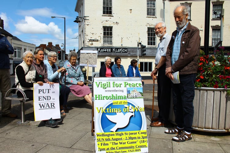 Members of Wellington Peace Vigil marked Hiroshima Day.
