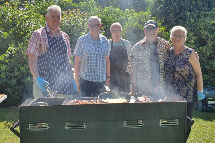 Cllr Govier cooked up a mean hot dog