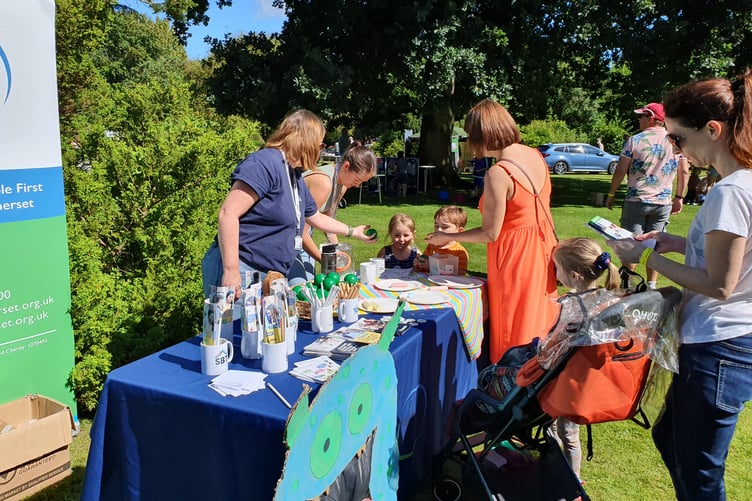 The event featured a number of stalls providing advice and support to families