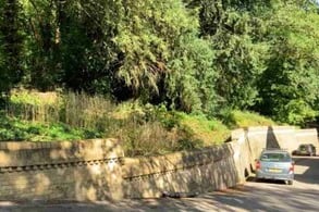 A 19th century 'Serpentine' wall at RM Norton Manor has been restored