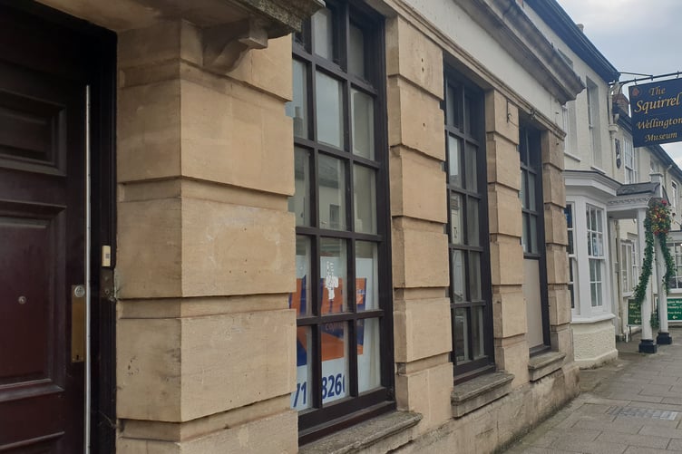 The empty Barclays Bank building in Wellington.