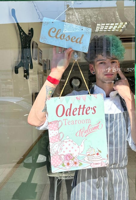 Toby Brimacombe, who is taking over day to day management of Odette's Tearoom, in Wellington.