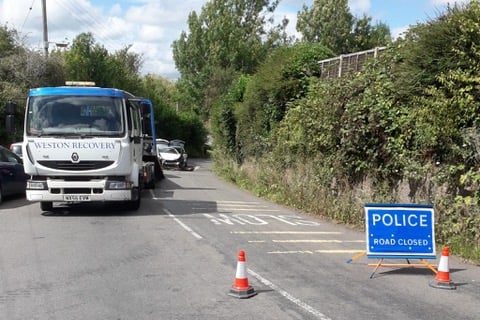 Police are appealing for witnesses after a driver fled from the scene of a head on collision which left a woman injured