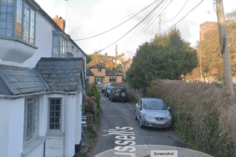 Russells, Wiveliscombe, which is close to St Andrew's Parish Church.