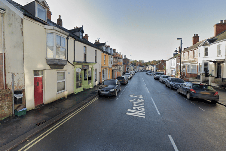 The Mantle Street, Wellington, scene of a second sudden death in the town in two weeks.