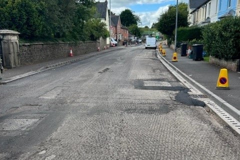 Mantle Street, Wellington, is being resurfaced.