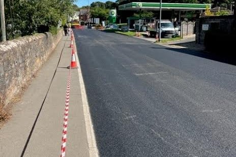 A smooth new road surface in Mantle Street, Wellington.