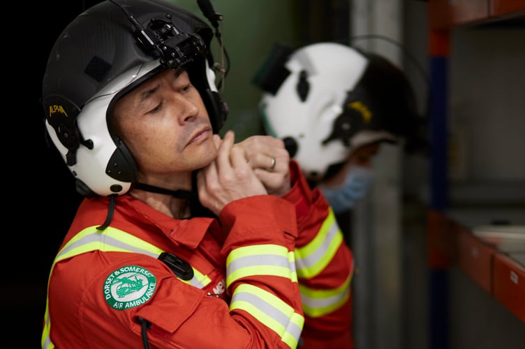 Dorset and Somerset Air Ambulance's Dr Ian Mew.