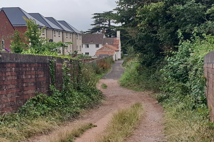 The bridge on the Longforth Farm estate, Wellington, to which a railway crossing footpath will be diverted.