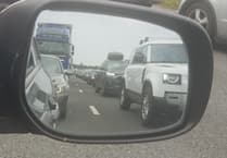 Two lanes of M5 northbound closed after multi-vehicle smash near Wellington