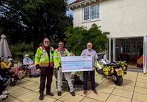 Big sum raised for blood bike charity