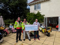 Big sum raised for blood bike charity