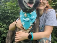 Local vet's walk for cancer charity