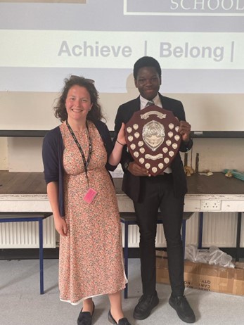 Students from Blackdown House are set to celebrate their win in the annual Court Fields House Cup contest