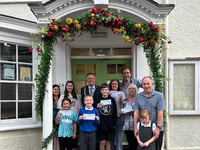 Prizes for scarecrow contest winners