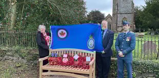 Quantocks village unveils memorial to Canadian airmen 80 years on