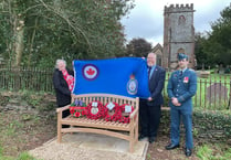 Quantocks village unveils memorial to Canadian airmen 80 years on