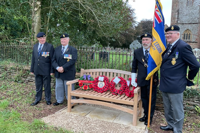 Royal British Legion members from Bridgwater attended the Broomfield memorial event.
