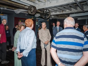 Royal visit to local mill 