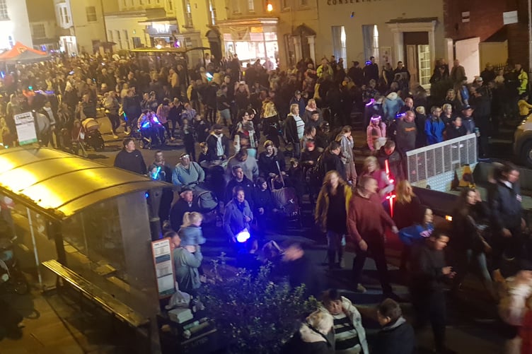 Thousands of people crowded Wellington town centre for the annual carnival parade.