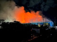 Recycling centre shut after 'major fire' 
