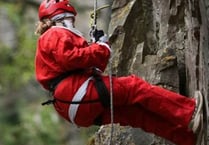 Second Santa abseil for hospice charity