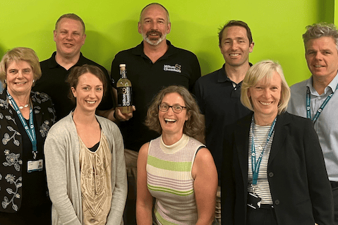 Cllr Ros Wyke (left) with some of the Somerset businesses helped by Launch Pad.