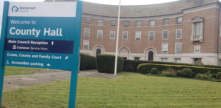 County Hall, Taunton, headquarters of Somerset Council.