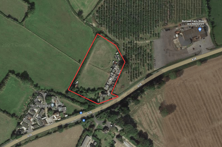 Agricultural land on the A38 near Wellington could become a permanent site for gypsy caravans