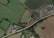 Proposed gypsy site on farmland near Wellington