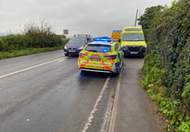 Police and Ambulance respond to incident near Wellington