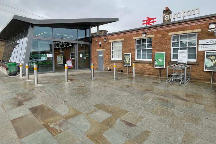 The upgraded Taunton Railway Station.
